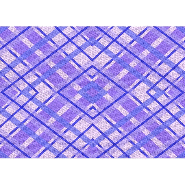 Ahgly Tapis Rectangulaire Lavable en Machine Intérieur Transitionnel Aztech Violet, 3 Pieds x 5 Pieds