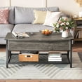 thumbnail image 3 of Bestier Lift Top Coffee Table with Storage for Living Room Grey, 3 of 8