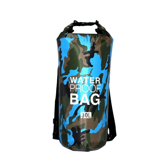 Almencla Waterproof Bag Compression Sack with Shoulder Strap Airtight Rafting Storage Bag 30L