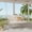 Beige + Woven Rope, variant on 1-Piece Woven Rope Outdoor Swing Sofa with Soft Cushions Seating 2 for Patio, Courtyard and Balcony (Beige)