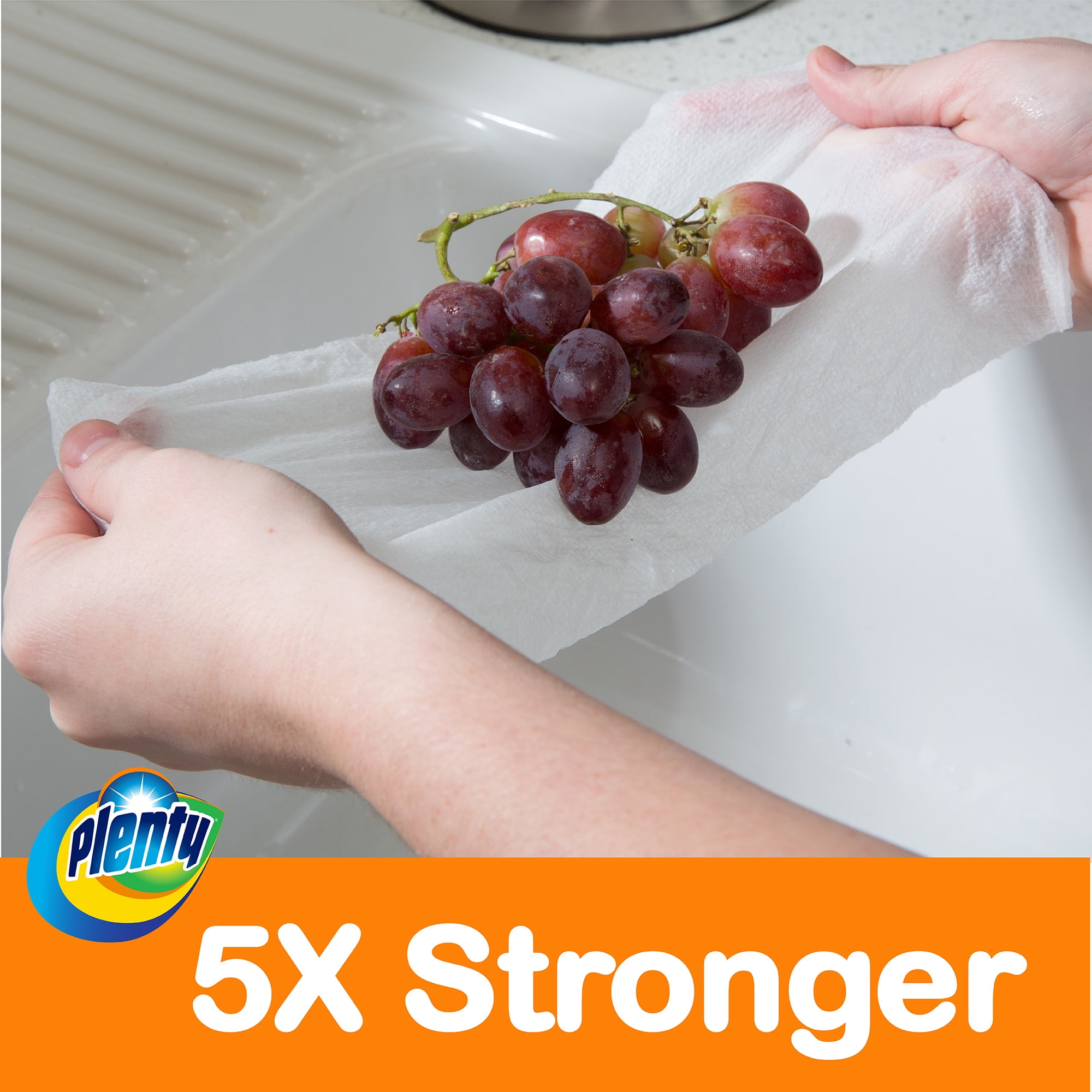 Plenty Ultra Premium Paper Towels, 15 Double Rolls, Full Sheets