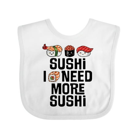 

Inktastic Funny Sushi Lover Boys or Girls Baby Bib