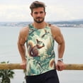 thumbnail image 6 of Fotbe Forest squirrel surreal Pattern Men's Quick Dry Workout Tank Top Gym Muscle Tee Fitness Bodybuilding Sleeveless T Shirt Breathable Workout Shirt-3X-Large, 6 of 9