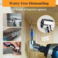 thumbnail image 5 of Homesteed 105 Degree Right Angle Drill Adapter 1/4 Inch Hex Shank Extension Heavy Duty Tight Space Screwdriver Bit Holder for Power Drill, 5 of 7