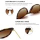 thumbnail image 3 of Gafas de sol redondas retro para hombres y mujeres, estilo clásico de diseñador retro, 3 of 5
