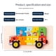 thumbnail image 2 of Wooden Early Education Cognition Children's Educational Toys Building Blocks Wooden Animal Traffic Shape Matching 3d Three-dimensional Puzzle, 2 of 4