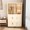 White, variant on Portable Cabinet Closet with 2 Hanging Rod, Wardrobe Closet Storage Organizer with 6 Cubes and 6 Visible Doors, Freestanding Clothes Cabinet for Living Room, Bedroom, Apartment, White