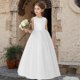 thumbnail image 2 of Vestido de Cumpleaños de Malla sin Mangas de Color Sólido con Cuello Redondo, Mezcla de Poliéster Suave para las Celebraciones de Verano Y Vacaciones, 2 of 5