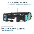 thumbnail image 4 of Buckle-Down Pet Collar, Dog Collar Plastic Buckle, Eighties Party Blue Yellow Pink, 9.5 to 14.5 Inches 0.5 Inch Wide, 4 of 8