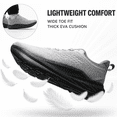 thumbnail image 5 of Mens Extra Wide Walking Shoes, Zero Drop Wide Toe Barefoot Sneakers, Flat Feet, Grey, US 7.5, 5 of 8