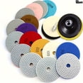 thumbnail image 2 of Diamond Polishing Pads 4 Inch, 12pcs - Wet/  50-6000 Grit for Drill, Grinder, Polisher | Concrete, Marble, Stone, Countertop, Quartz, 2 of 9