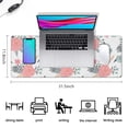 thumbnail image 5 of Pink and Blue Flowers &nbsp;pad Mousewaterproofno Slip&nbsp;for Office Home Work GamingmousepadRubber Base Mousepad with Stitched Edges 31.5x11.8inches, 5 of 7