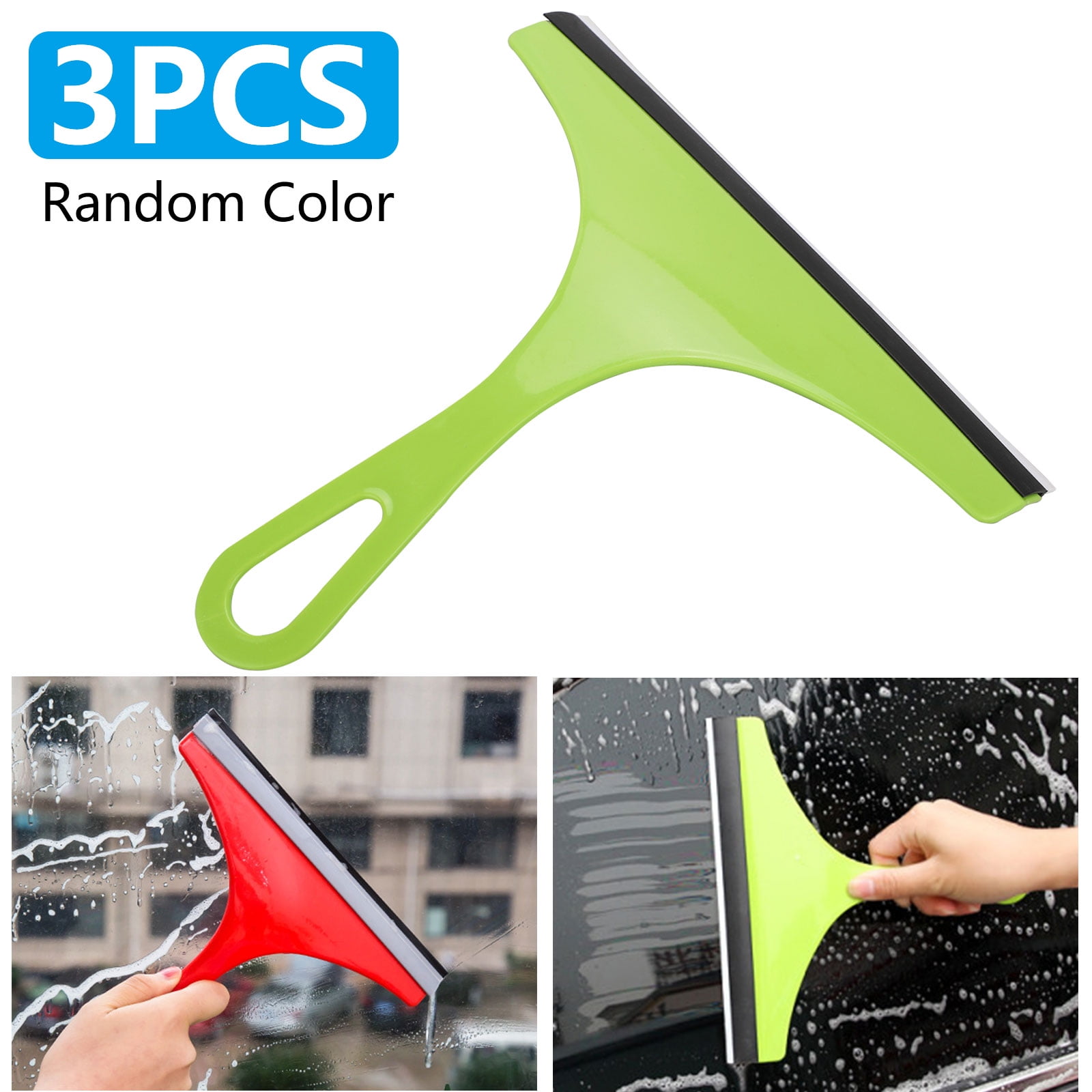 3PCS Window Rubber Squeegee, Shower Squeegee, Lightweight Window Glass