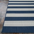 thumbnail image 4 of Couristan Afuera Yacht Club 5'3" x 7'6" Midnight Blue and Ivory Stripe Outdoor Rectangle Rug, 4 of 10