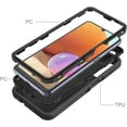 thumbnail image 4 of Galaxy A32 5G Case for Samsung Galaxy A32 5G Case Military Drop Shockproof  Heavy Duty Rugged 3 in 1 Protection Cover for Galaxy A32 5G Phone Case (Black+Black), 4 of 13