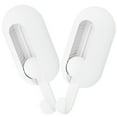 thumbnail image 3 of WHAMVOX 2 Pcs Removable No Punching Sticky Hook Adhesive Hooks Child 9X3.6X2.3CM White, 3 of 8