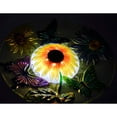 thumbnail image 2 of Solar Glass Floral Butterfly Bird Bath, 2 of 4