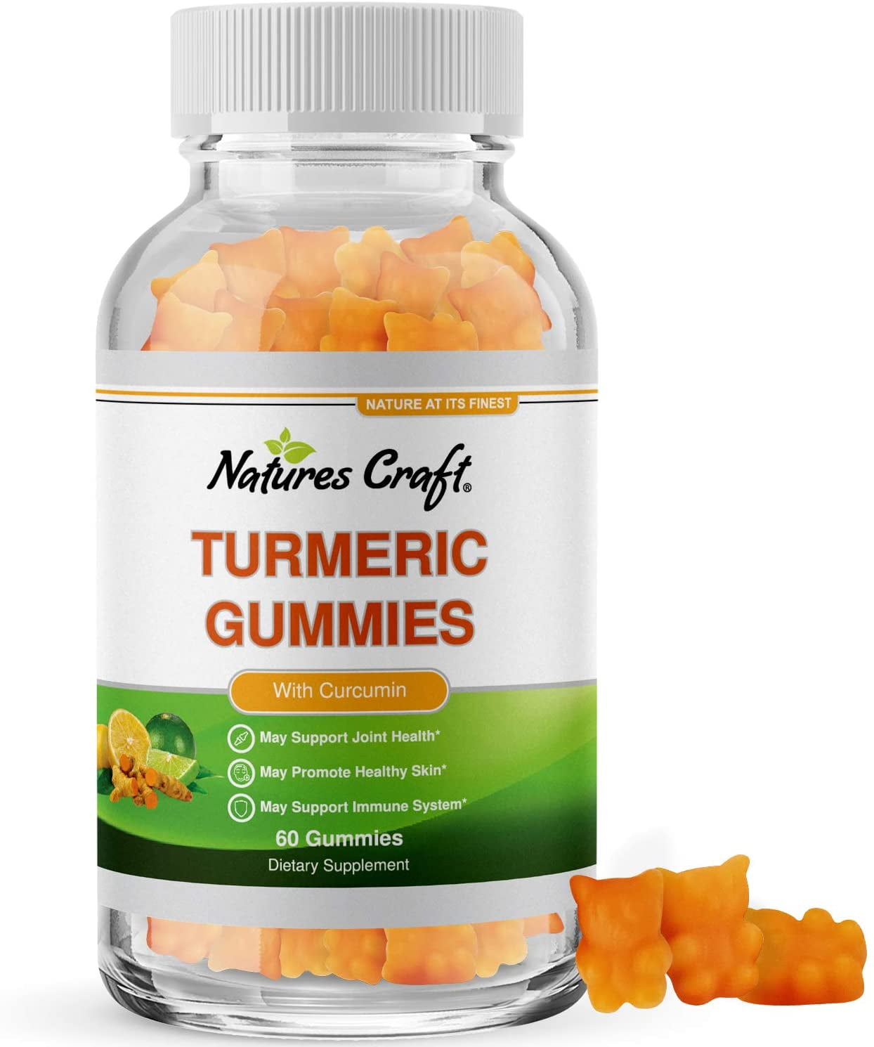 Immune Booster Turmeric Gummies for Joint Support and Anti Aging Skin