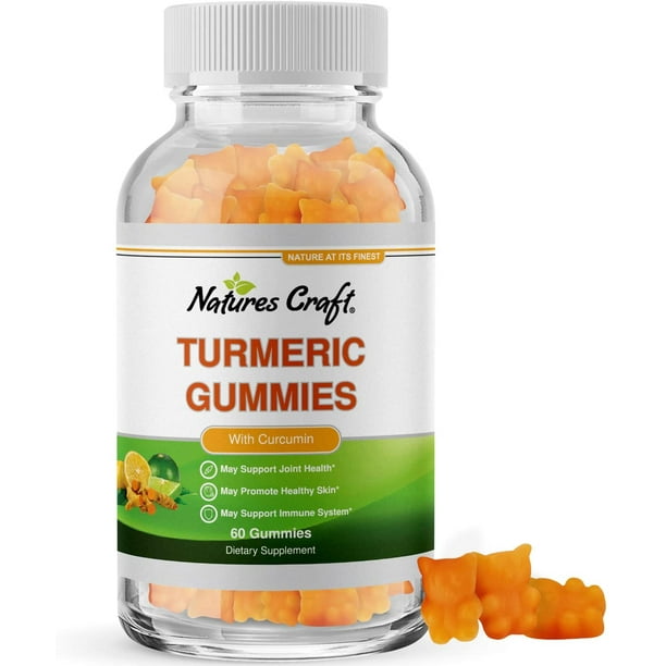 Immune Booster Turmeric Gummies for Joint Support and Anti Aging Skin