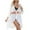 White, variant on fatyb Womens Beach Cover up Open Front Patchwork Swimsuit Cardigan Loose Bathing Suit Bikini Coverups
