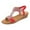 Red, variant on Bmisegm Women's Summer Fish Mouth Open Toe Elasticated Rhinestone Set Wedge Sandals Womens Sandals Summer White 6.5
