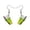 Green, variant on KDSJSXW Pearl Stud Earrings for Women Personal Fruit Tea Lemon Tea Crystal Tassel Earrings Silver Zircon Elegant Wedding Women Accessories Jewelry Gift for Her Earrings (Purple,One Size)