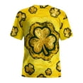 thumbnail image 4 of St Patricks Day Shirts for Men Clover Graphic T Shirt Round Neck Short Sleeve Blouse Novelty Funny Print T Shirts Summer Basic Tops, 4 of 8
