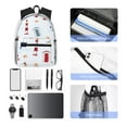 thumbnail image 6 of Gaeub Nautical Lighthouse Sailboat School Backpack Waterproof Bookbag for Men Women College High School Bags, 6 of 8