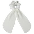 thumbnail image 4 of Scunci Collection Scarf Scrunchie, White, 1-Piece, 4 of 4
