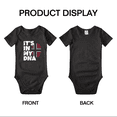thumbnail image 3 of It's In My DNA Norwegian Flag Country Pride Cute Baby Bodysuit Newborn Clothes Outfits (Black, 18-24 Months), 3 of 5