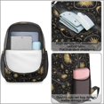 thumbnail image 4 of Sun and Moon Gothic Pattern 17" Waterproof Oxford School Backpacks for Teens, S-Shape Padded Straps, for School, Travel, Hiking, Camping, 4 of 5