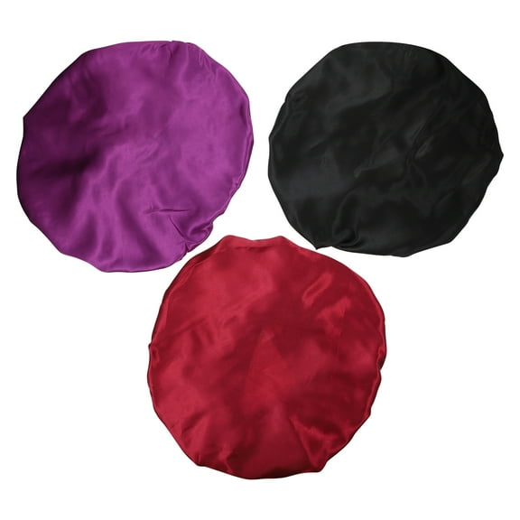 LOLIPPYY Satin Bonnet for Females Assorted Color Breathable and Flexible Design 3Pcs