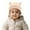 Pink, variant on Gaexia Baby Hats 6-12 Months,Adorable Embroidered Feline Design Winter Knitted Hat For Children Cozy Soft Yarn Cap Cold Weather