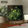 thumbnail image 7 of 2D Flat 1pc Wood Framed Four- Clover Wall - Vintage Sign Suitable for Farmhouse, Kitchen, Bedroom, Living Room Decor, Desktop or Wall Hanging, Wood Frame, 12x12inch, 2D Flat, 7 of 7
