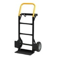 thumbnail image 6 of Folding Garden Carts Hand Truck Dual Purpose 2 Wheel Dolly Cart and 4 Wheel Push Cart with Swivel Wheels 330 Lbs Capacity Heavy Duty Platform Cart for Moving/Warehouse/Garden/Grocery,Outdoor Garden C, 6 of 9