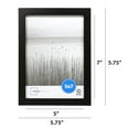 Mainstays 5x7 Linear Gallery Tabletop Picture Frame, Black