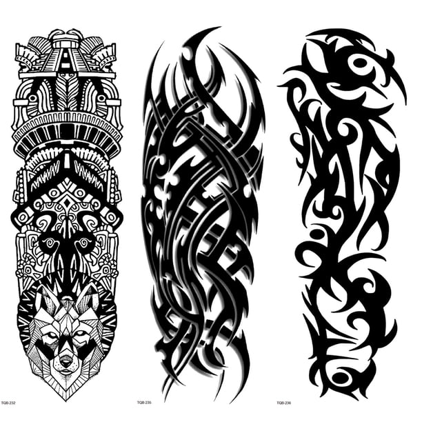 Kit de pegatinas de tatuaje arte Wdftyju 3 piezas para fiesta