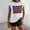 White, variant on Oplxuo Cap Sleeve Sweater Tops for Women American Flag Print Loose Crewneck Tee Shirts Pullover Casual Knitted Tunic Blouse