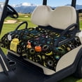 thumbnail image 3 of Whosucclay Glamorous Astrology Theme Folding Golf Cart Seat Covers, 4 Storage Pockets Club Car Seat Cover Protector Seat Towel for Ezgo TXT RXV 2 Person Carts, 3 of 9