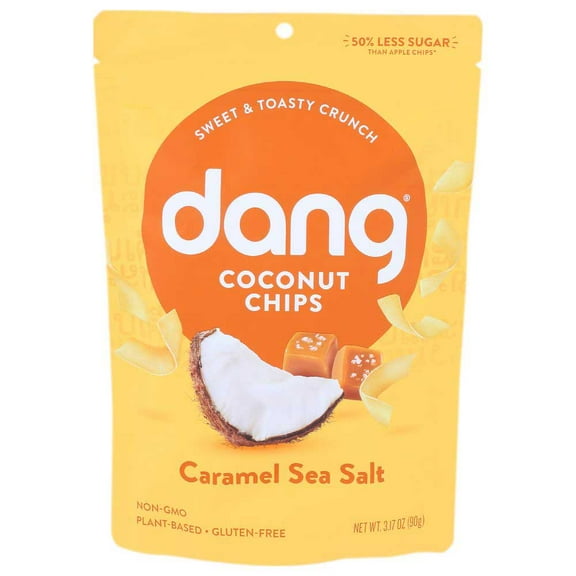 Dang Caramel Sea Salt Coconut Chips, 3.17 Ounce -- 12 per Case.