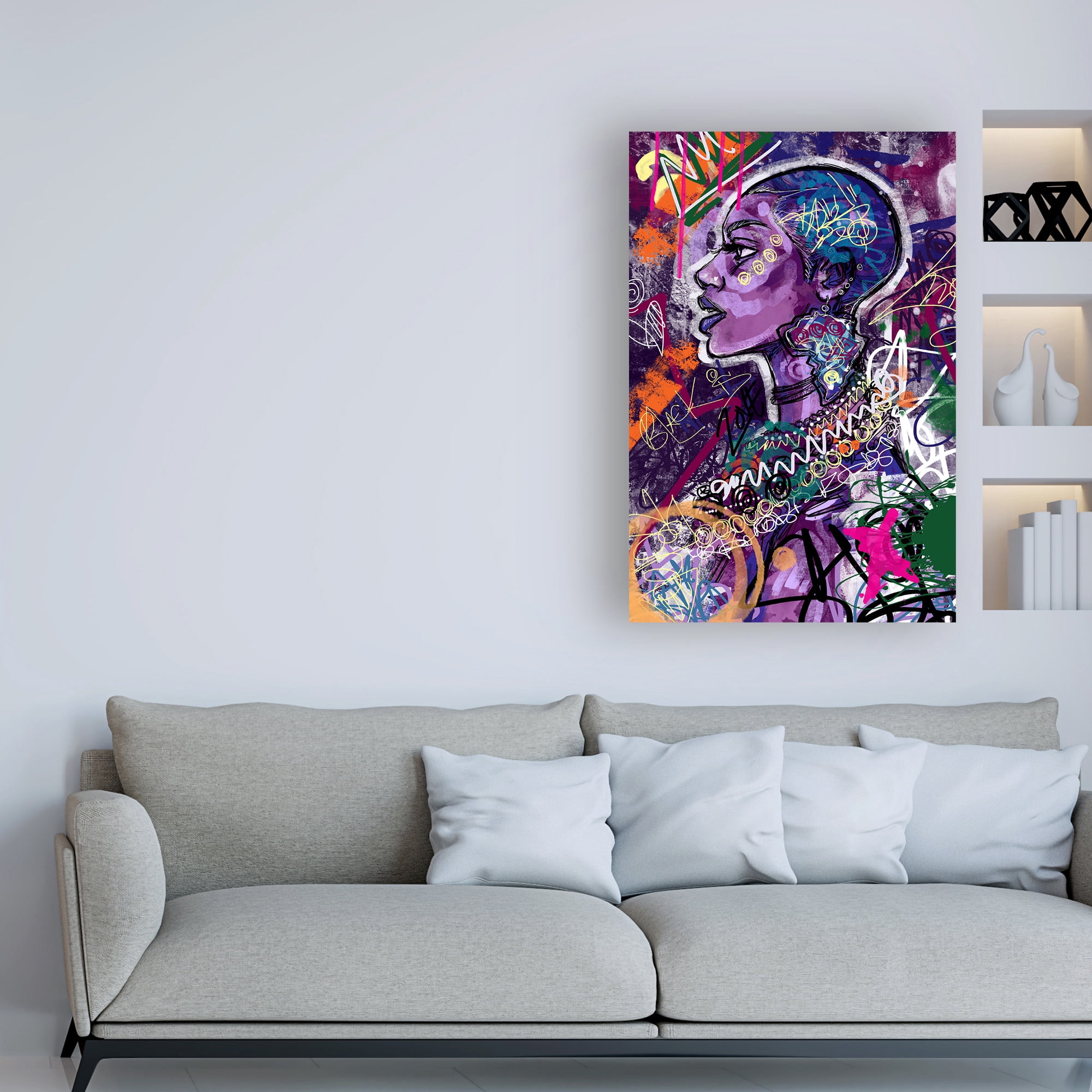 Trademark Fine Art 'Black is Love' Canvas Art by Justin Copelan
