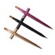 thumbnail image 4 of 3 pinceles de labios de doble punta, correctores, delineadores de labios retráctiles y pinceles de maquillaje (dorado, morado y negro), 4 of 5