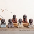 thumbnail image 3 of Bearachild Adición en miniatura de monjes budistas de cerámica para un ambiente tranquilo Estatuas de Buda de tamaño adecuado Decoración del hogar Tipo 5, 3 of 6
