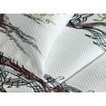 thumbnail image 4 of Ambesonne Music Quilted Bedspread Set 3 Pcs, Autumn Nature Tree Swirls, King Size, Multicolor, 4 of 5