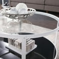 thumbnail image 3 of Spacious Clear Glass-Top Cocktail Table with Modern Design | Vimmerly, 3 of 5