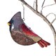 thumbnail image 2 of Comedero Para Pájaros Al Aire Libre, Comedero Para Pájaros Colgante Cardenal De Metal Con Cesta De Semillas De Malla Metálica, Comederos Para Pájaros De Metal Para Arte De Jardín Speravity PT002263-00, 2 of 6