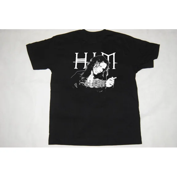 HIM Band Music For Lovers Black T-Shirt Cotton Full Size