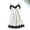 White, variant on BONIXOOM Matching Christmas Pajamas Christmas Pajamas For Women Sleepwear Drawstring Sleeveless Solid Sleep Dress Black M
