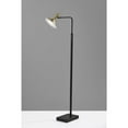 thumbnail image 3 of Adesso Lucas LED Floor Lamp, Black with Antique Brass, 3 of 3