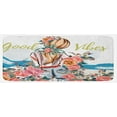 thumbnail image 1 of Chill Kitchen Mat, Young Girl Standing Back with Flourishing Roses Abstract Floral Feminine, Plush Decorative Kitchen Mat with Non Slip Backing, 47" X 19", Multicolor, by Ambesonne, 1 of 1